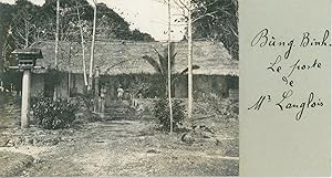 Indochine, Annam, Un poste à Bung Binh, ca.1899, Vintage silver print