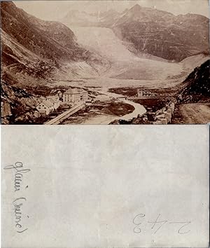 Suisse, Schweiz, Glacier du Rhône, Col de la Furka, circa 1870