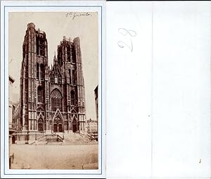 Belgique, Bruxelles, Cathédrale Sainte Gudule, circa 1870