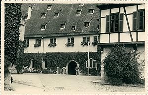 Allemagne, Château entre Stuttgart et Sigmaringen, 1952, Vintage silver print