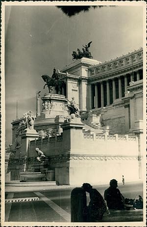 Italie, Rome, Altare della Patria, Vittoriano, ca.1952, Vintage silver print