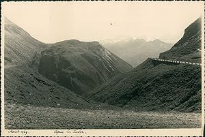 Suisse, Montagnes près du Col de la Furka, 1949, Vintage silver print