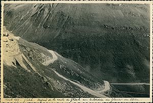 Suisse, Route de Gletsch, Belvédère du Glacier du Rhône, 1949, Vintage silver print