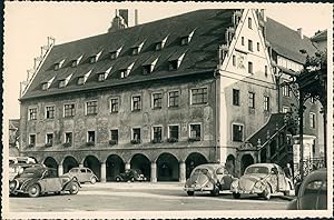 Allemagne, Ulm, Hôtel de Ville, 1952, Vintage silver print