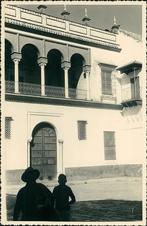 Espagne, Séville, Palacio de las Dueñas, Duc d'Albe, ca.1950, Vintage silver print