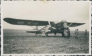 Aviation, Potez-540, ca.1930, vintage silver print