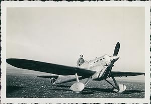 Aviation, Dewoitine D.500, ca.1930, vintage silver print