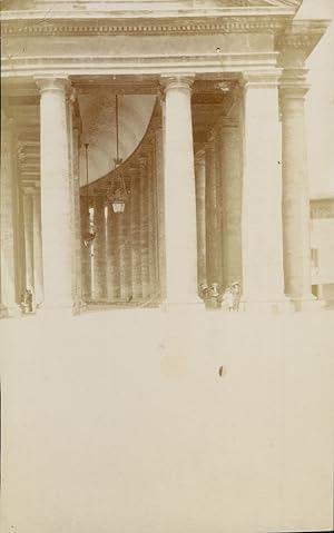 Italie, Rome, Colonnade de la Place Saint-Pierre, 1911, Vintage citrate print