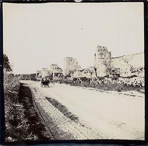 Italie, Ruines de la Via Appia, ca.1905, Vintage citrate print