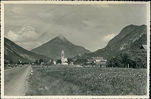 Autriche, Paysage Tyrol, 1949, Vintage silver print