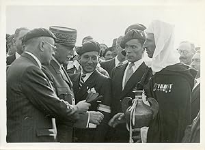 Gergovie, rencontre délégués de Métropole et France Outre-mer, 1942, vintage silver print