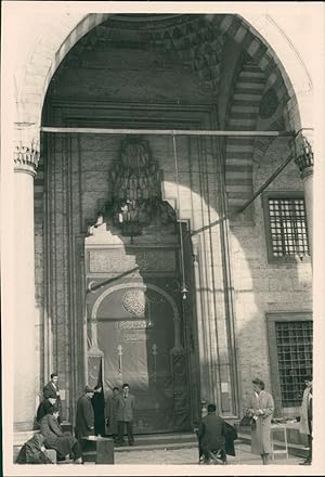 Turquie, Hagia Sophia, Portail, ca.1940, Vintage silver print