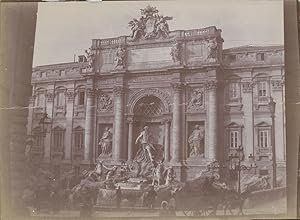 Italie, Rome, Fontaine de Trévi, 1898, Vintage citrate print