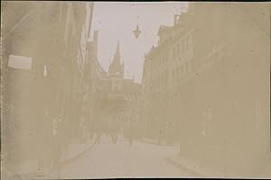 Allemagne, Nuremberg, Une rue, 1900, Vintage citrate print