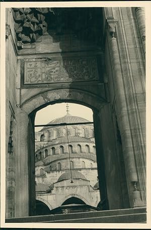 Turquie, Hagia Sophia, Portail, ca.1940, Vintage silver print