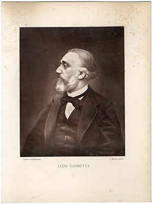 Galerie Contemporaine, Léon Gambetta (1838 - 1882), est un homme politique français républicain