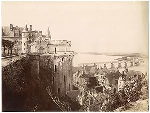 France, Amboise, vue générale prise du château, vallée de la Loire