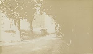 France, chemin dans un parc, 1909, Vintage citrate print