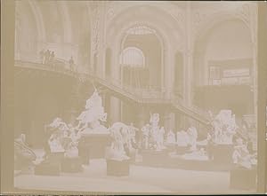France, Paris, Exposition Universelle de 1900, Atelier de construction dans le Grand Palais, Vint...