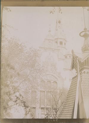 France, Paris, Exposition Universelle de 1900, Pavillon, Vintage citrate print