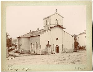 France, Domrémy-la-Pucelle, église Saint-Rémy, vue générale