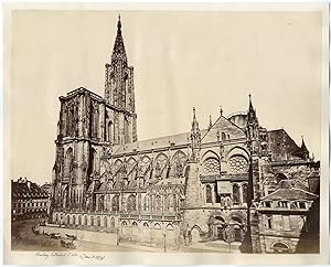 France, Strasbourg, cathédrale Notre-Dame, vue générale