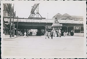 Allemagne, Berlin, Carrefour devant la Gare au Zoo, 1935, Vintage silver print
