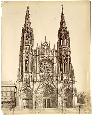 France, Rouen, abbaye Saint-Ouen, vue sur la façade