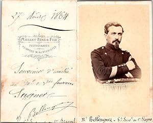 Maillet, Homme militaire nommé Bellenguez, sous-lieutenant au 1er Dragons