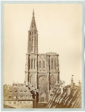 France, Strasbourg, la cathédrale Notre-Dame, vue générale