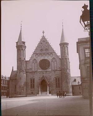 Pays Bas, La Haye, Binnenhof, La Ridderzaal, Salle des Chevaliers, ca.1900, Vintage citrate print