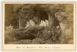 France, Parc de Versailles, Les Bains d Apollon, ca.1880, vintage albumen print