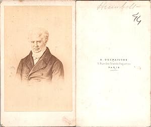 CDV Desmaisons, Paris, Alexander von Humboldt, naturaliste allemand, circa 1865