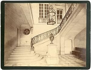 France, Versailles, le petit Trianon, le grand escalier