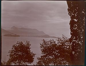Italie, Lac Majeur, ca.1900, Vintage citrate print