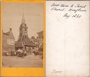 France, Honfleur, Clocher de l'église Sainte Catherine, 1869