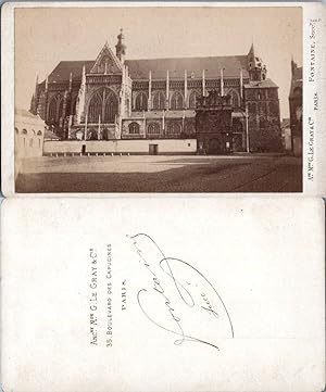 France, Eglise gothique à identifier, circa 1870