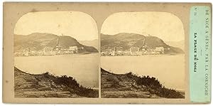 STEREO Italie, Italia, La plage de Noli, circa 1870