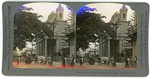 Stereo, Keystone View Company, B. L. Singley, The Stately Cathedral, San Jose, Costa Rica, C. A.