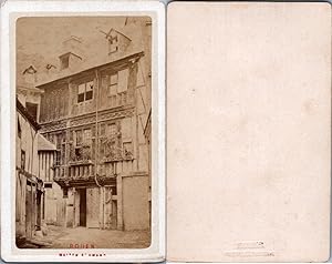 France, Rouen, Maison Saint Amand, ancienne abbaye, colombages, circa 1870