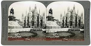 Stereo, Keystone View Company, The Cathedral, Milan, Italy