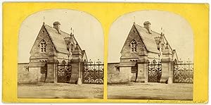 Stereo England, Liverpool, Entrance to Anfield Cemetery, circa 1870