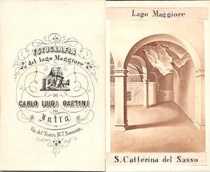 Italie, Italia, Lago Maggiore, Santa Catterina del Sasso, circa 1870