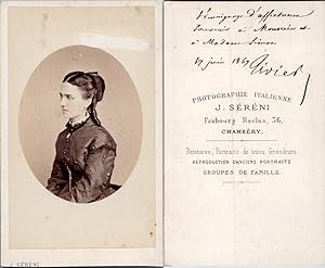 Séréni, Chambéry, Portrait de femme nommée Tivier, 1869