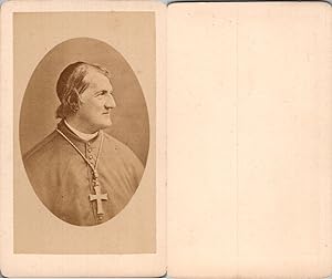 Le cardinal Louis-Marie-Joseph-Eusèbe Caverot, homme déglise français, circa 1870