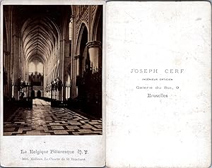 Belgique, Malines, le choeur de la cathédrale Saint Rombaut, circa 1880