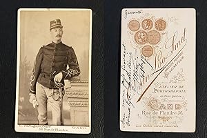 Van Loo Smet, Gand, Homme nommé Goovaert en uniforme militaire, 1887