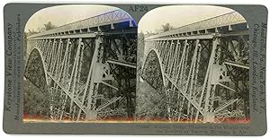 Stereo, Keystone View Company, Underwood & Underwood Publishers, Railway Bridge over the Zambezi ...