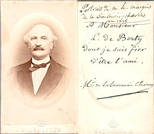 CDV P. Moraites, Marquis de la Saurencie Charras, circa 1870