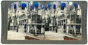 Stereo, Keystone View Company, Underwood & Underwood, Interior of San Marco Cathedral, Venice, Italy